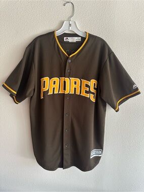 Majestic  San Diego Padres Eric Hosmer # 30
Men’s Jersey Brown Size Large